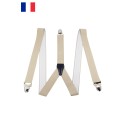 Bretelles élastiques 3 pinces Fabriqué en France