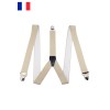 Bretelles élastiques 3 pinces Fabriqué en France - 1
