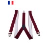 Bretelles élastiques 3 pinces Fabriqué en France - 2