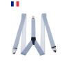 Bretelles élastiques 3 pinces Fabriqué en France - 3