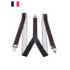 Bretelles élastiques 3 pinces Fabriqué en France - 6