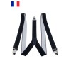 Bretelles élastiques 3 pinces Fabriqué en France - 7