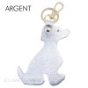 Porte clé forme chien en cuir de vachette Fabrication Italienne - 1