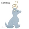 Porte clé forme chien en cuir de vachette Fabrication Italienne - 4