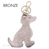 Porte clé forme chien en cuir de vachette Fabrication Italienne - 5
