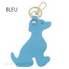 Porte clé forme chien en cuir de vachette Fabrication Italienne - 10