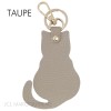 Porte clé forme chat en cuir de vachette Fabrication Italienne - 2