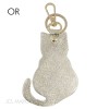 Porte clé forme chat en cuir de vachette Fabrication Italienne - 9