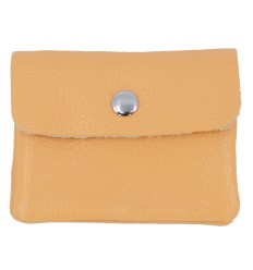 Petit porte monnaie en cuir de vachette grainé Fabriqué en Italie - 2