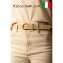Ceinture femme en cuir daim avec boucle dorée Fabriqué en Italie