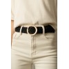 Ceinture tressé avec boucle dorée 3,8 cm de large - 1