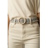 Ceinture tressé avec boucle dorée 3,8 cm de large - 2