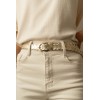 Ceinture tressé avec boucle dorée 2 cm de large - 1