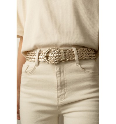 Ceinture femme tressé 3,8 cm de large - 1