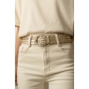 Ceinture femme tressé 3,8 cm de large