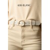 Ceinture femme 3.5 cm de large avec boucle dorée - 1