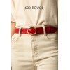 Ceinture femme 3.5 cm de large avec boucle dorée - 6
