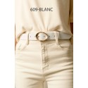 Ceinture femme 3.5 cm de large avec boucle dorée
