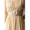 Ceinture raphia en paille élastiqué boucle en métal - 9