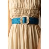 Ceinture raphia en paille élastiqué boucle en métal - 10