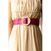 Ceinture raphia en paille élastiqué boucle en métal - 11