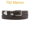 Ceinture en cuir de vachette fabrication francaise 702 Marron