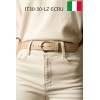 Ceinture femme en cuir impression lézard Fabriqué en Italie - 1