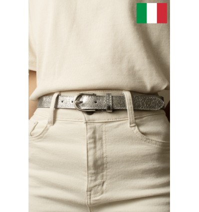 Ceinture femme 2,5 cm de large Fabriqué en Italie - 1