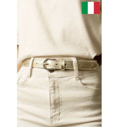 Ceinture femme 2,5 cm de large Fabriqué en Italie - 1