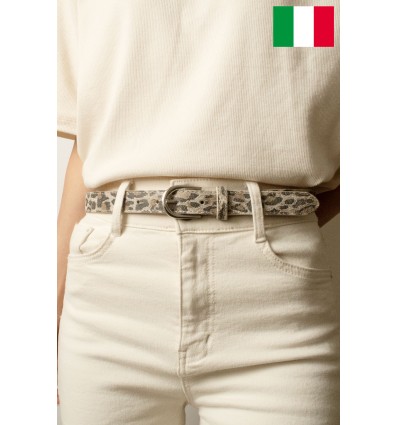 Ceinture femme 2,5 cm de large Fabriqué en Italie - 1