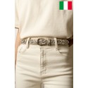 Ceinture femme 2,5 cm de large Fabriqué en Italie
