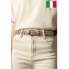 Ceinture femme 2,5 cm de large Fabriqué en Italie - 1