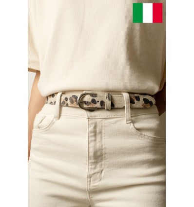 Ceinture femme 2,5 cm de large Fabriqué en Italie - 1