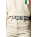 Ceinture femme en cuir de vachette 2,5 cm de large Fabriqué en Italie