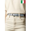 Ceinture femme en cuir de vachette 2,5 cm de large Fabriqué en Italie - 1