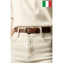 Ceinture femme en cuir de vachette 2,5 cm de large Fabriqué en Italie