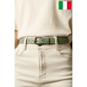 Ceinture femme en cuir de vachette 2,5 cm de large Fabriqué en Italie