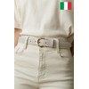 Ceinture femme en cuir impression lézard Fabriqué en Italie - 1