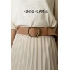 Ceinture femme en cuir de daim avec boucle style vintage - 1