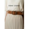 Ceinture femme en cuir de daim avec boucle style vintage - 2