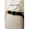 Ceinture femme en cuir de daim avec boucle style vintage - 4