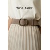 Ceinture femme en cuir de daim avec boucle style vintage - 5
