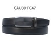 Ceinture automatique boucle crémaillère sans trous en croute de cuir de vachette 3 cm - 4