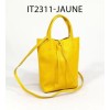 Petit sac cabas en cuir de vachette avec pochette attaché Fabriqué en Italie - 3