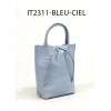 Petit sac cabas en cuir de vachette avec pochette attaché Fabriqué en Italie - 4