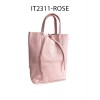 Petit sac cabas en cuir de vachette avec pochette attaché Fabriqué en Italie - 5
