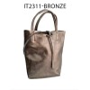 Petit sac cabas en cuir de vachette avec pochette attaché Fabriqué en Italie - 6