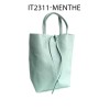Petit sac cabas en cuir de vachette avec pochette attaché Fabriqué en Italie - 8