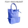 Petit sac cabas en cuir de vachette avec pochette attaché Fabriqué en Italie - 9