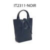 Petit sac cabas en cuir de vachette avec pochette attaché Fabriqué en Italie - 11